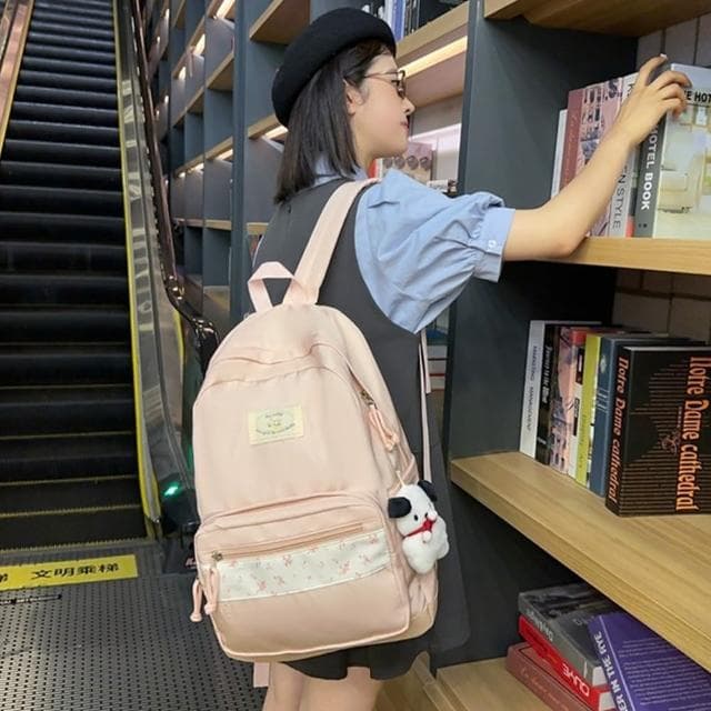 【KT DADA】a4包包 電腦後背包 森林系 禮物 女生實用 包包 後背包 尼龍包包 書包 大容量後背包 後背包韓國