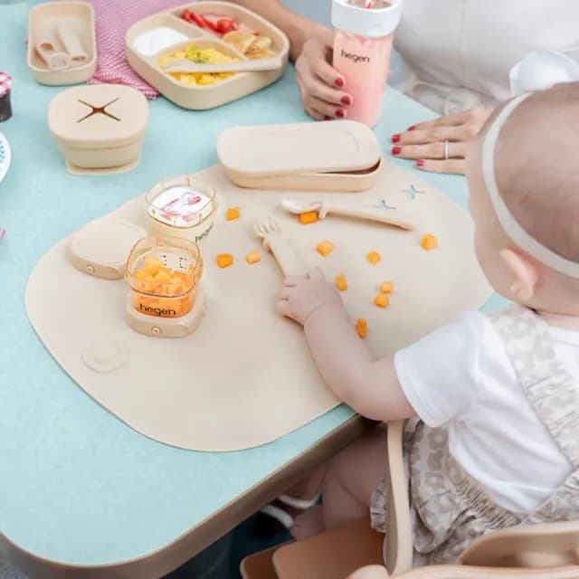 【hegen 總代理】成長餐桌PPSU兒童學習餐具｜豪華組