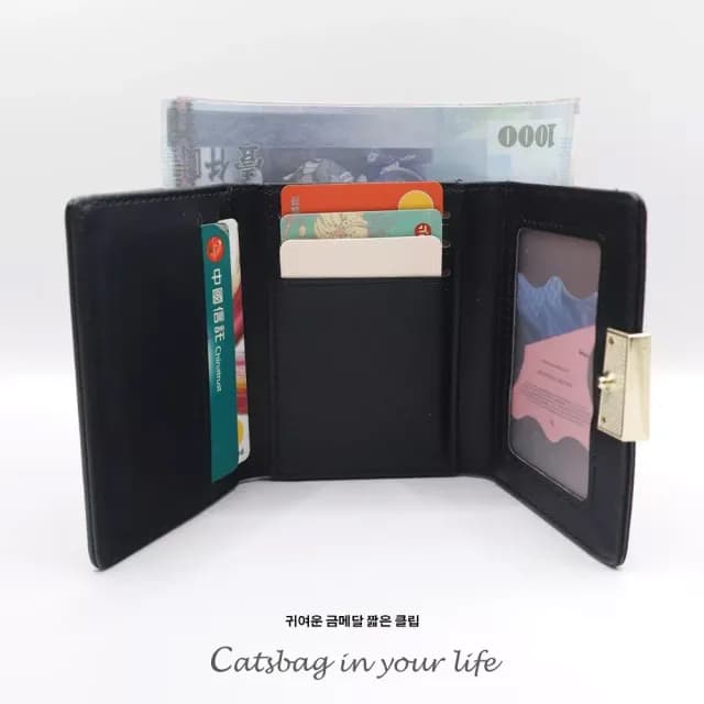 【Catsbag】小巧可愛糖果色三折短夾 女生短夾 10215