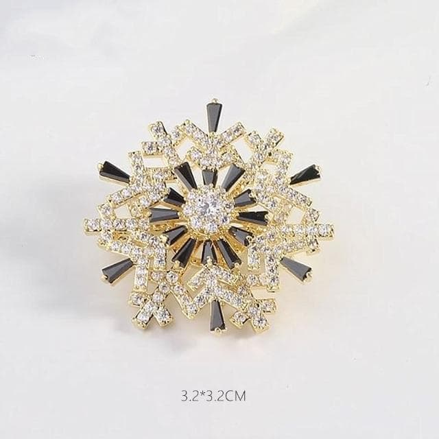 【Penny珮妮】韓版可旋轉雪花胸針吊墜兩用(母親節 交換禮物 送女友 生日禮 情人節 尾牙 新年 結婚)