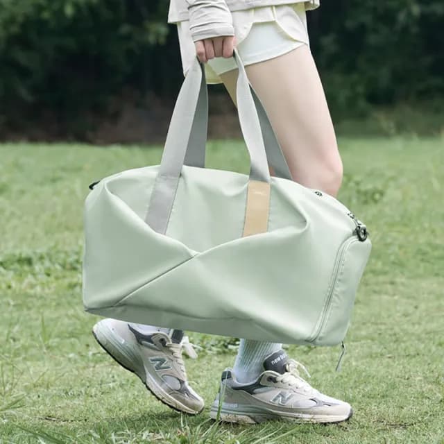 【LEEHER】輕便行李袋/收納袋/包包/手提包/斜背包/待產包/大容量包包/禮物/旅行袋/健身包/黑色