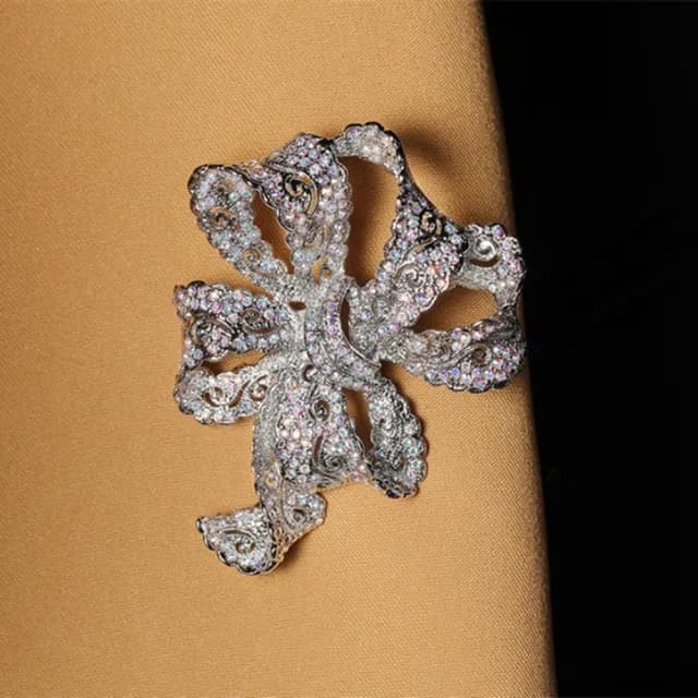 【Penny珮妮】歐美滿鑽蝴蝶結胸針胸花(母親節禮物 交換禮物 送女友 生日禮物 情人節 尾牙 新年禮物 結婚)