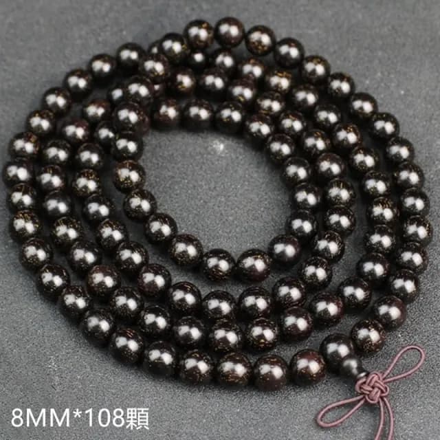 【Penny珮妮】非洲血檀木108顆佛珠多圈手鍊項鍊8mm(母親節 交換禮物  生日禮 情人節 尾牙 新年 結婚)