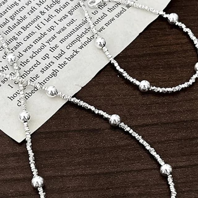 【LEESA】父親節禮物 純銀項鍊\抗過敏項鍊\女生飾品\s925純銀項鍊\女生項鍊\小禮物\女友生日禮物\個性項鍊\