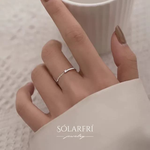 【SOLARFRi】輕奢閃耀戒指｜可調整戒圍大小禮盒包裝(閨蜜七夕生日情人女友禮物)