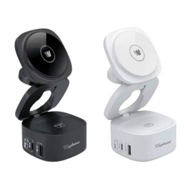 【Wephone】65W 氮化鎵五合一磁吸式無線充電器(手機/手錶/耳機)
