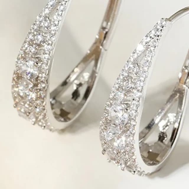 【LEESA】生日禮物\925\純銀耳環\抗敏耳環\ins風\耳飾\韓國飾品\皓石耳環\耳環女\造型耳環\耳釘