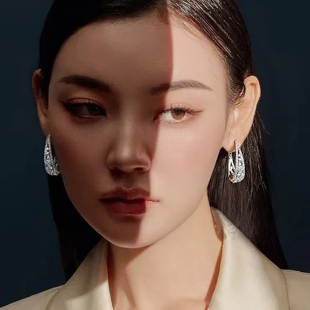 【LEESA】情人節禮物 生日禮物\925\純銀耳環\抗敏耳環\ins風\耳飾\韓國飾品\皓石耳環\耳環女\造型耳環\耳釘