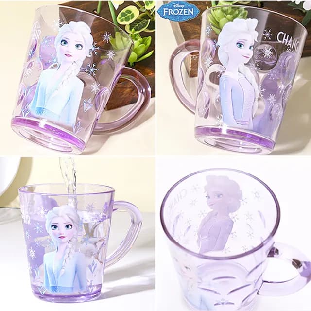 【TDL】迪士尼冰雪奇緣艾莎兒童水杯杯子漱口杯牙刷杯260ml 003939(生日禮物 聖誕節 平輸品)