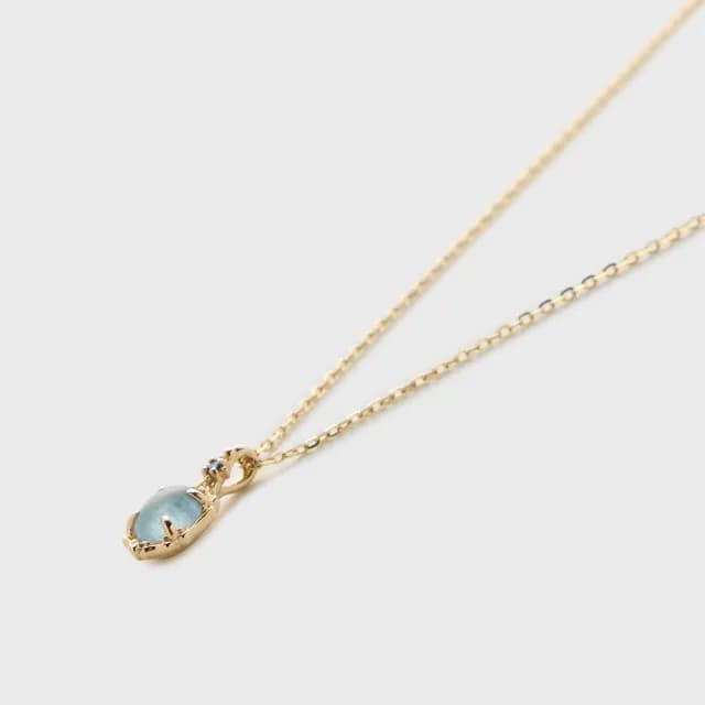 【agete】NOJESS 10K海藍寶石項鍊