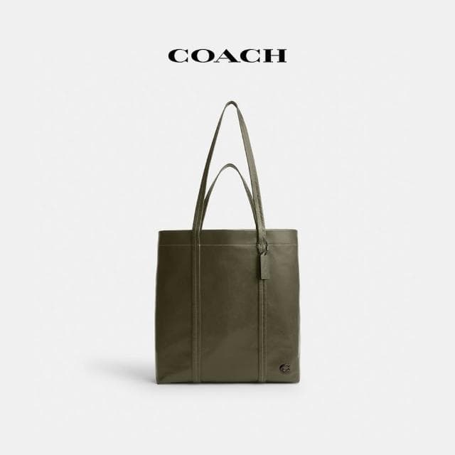 【COACH】蔻馳官方直營 HALL 33號托特手袋-軍綠色(CO840)