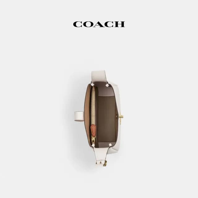【COACH】蔻馳官方直營 HADLEY迷你斜背手袋-IM/粉筆白色(CAL60)