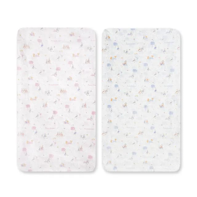 【奇哥官方旗艦】悅讀比得兔床包-M 60×120cm+床墊包覆13cm(嬰兒床床包 床單)