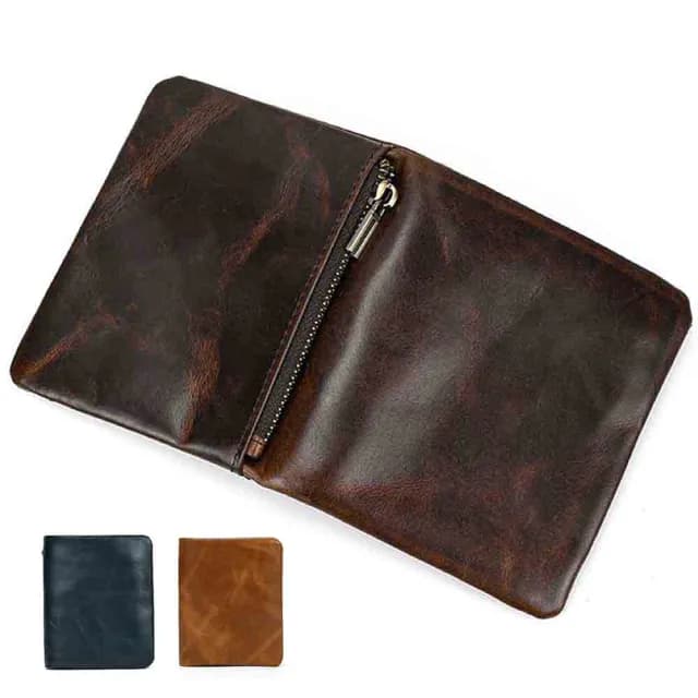 【LEESA】雙11 兩折短夾\錢包\短夾\皮夾\錢包\牛皮包\拉鍊短夾\短夾\零錢短 