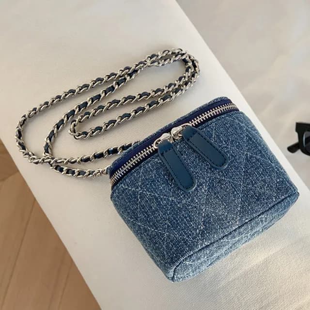 【LEEHER】情人節禮物 盒子小方包/化妝盒包/迷你包/小香風/菱格包/斜背包/肩背包/包包/復古百搭/可愛包包/