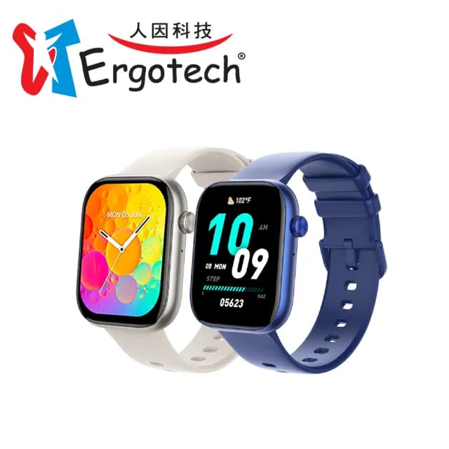 【Ergotech 人因科技】ERGOLINK 2.01心率血氧藍牙通話腕錶(智慧手錶/通話手錶/健康手錶)