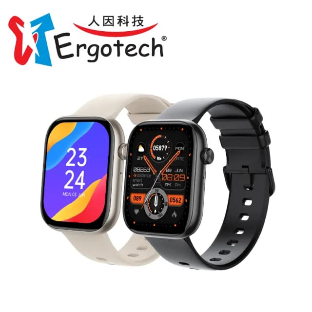 【Ergotech 人因科技】ERGOLINK 2.01心率血氧藍牙通話腕錶(智慧手錶/通話手錶/健康手錶)