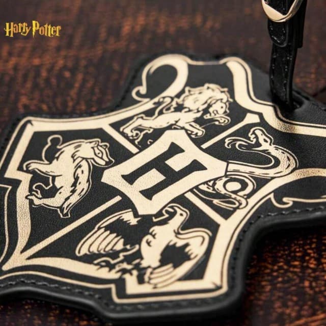 【Harry Potter 哈利波特】Harry Potter哈利波特造型行李吊牌姓名牌票卡夾旅行黑(男友女友聖誕交換禮物)