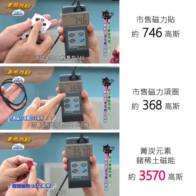 【Qi Mei 齊美】稀土磁能五行磁力貼 磁力貼 2件組(鍺磁石 能量元素 磁力貼 磁力項圈 父親節禮物)