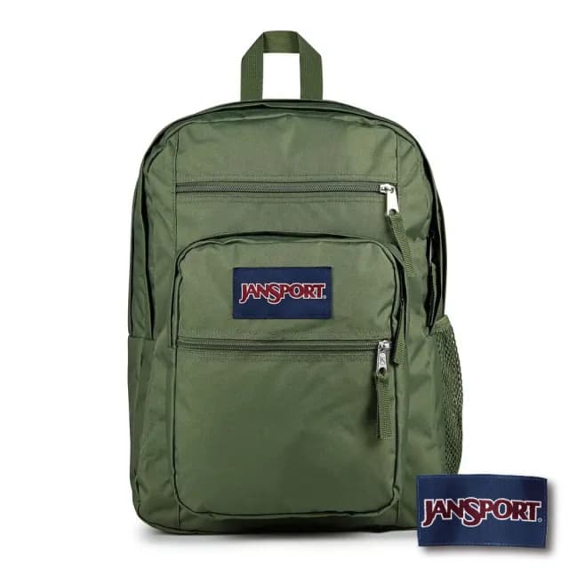 【JANSPORT】情人節禮物 BIG STUDENT 校園系列後背包(軍綠色)