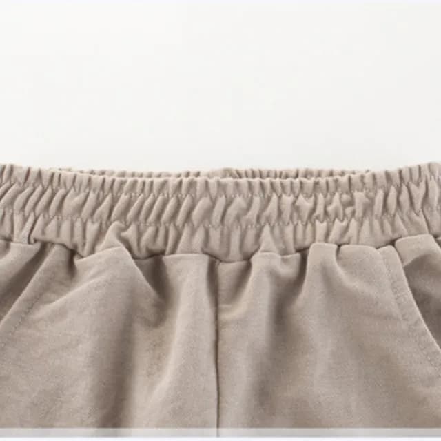 【橘魔法】恐龍角冰絲棉麻透氣防蚊褲(長褲 鬆緊褲頭 褲子 薄長褲 防曬 男童 兒童 童裝)