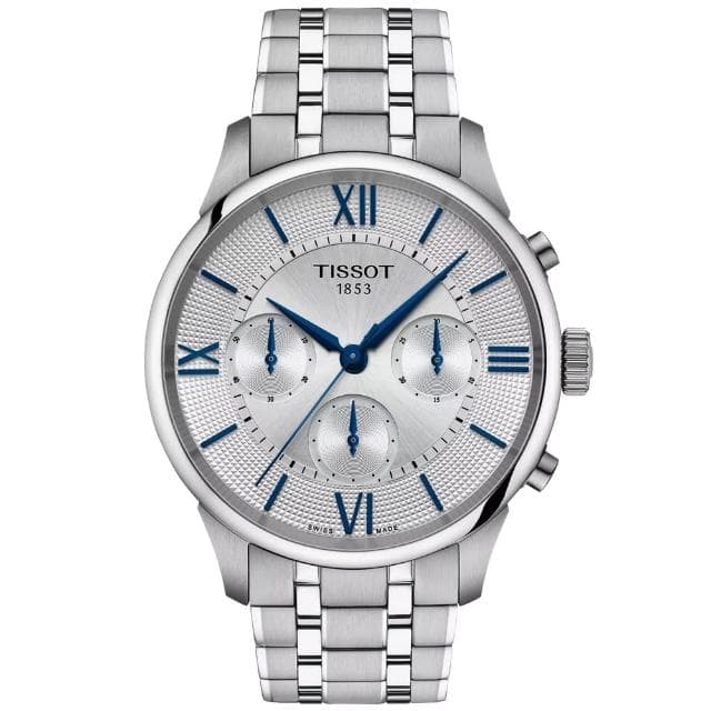 【TISSOT 天梭】杜魯爾系列 計時機械腕錶 母親節 禮物 推薦(T1394072203800)