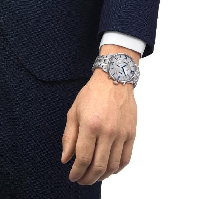 【TISSOT 天梭】杜魯爾系列 計時機械腕錶 母親節 禮物 推薦(T1394072203800)