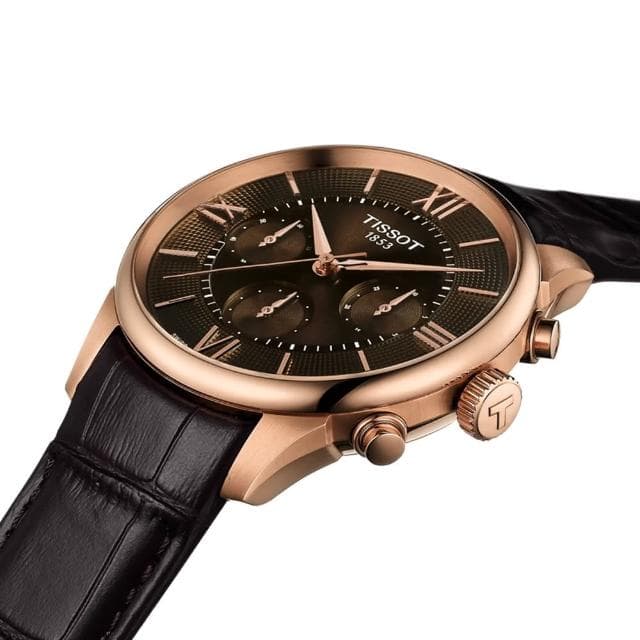 【TISSOT 天梭】杜魯爾系列 計時機械腕錶 母親節 禮物 推薦(T1394623629800)