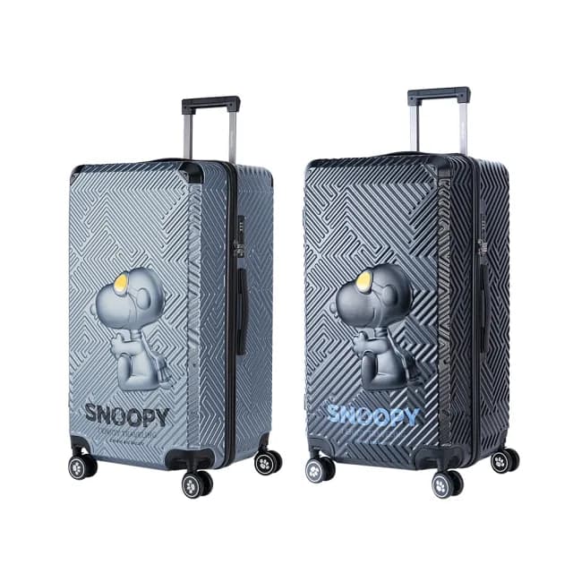 【SNOOPY 史努比】史努比28吋飛行3D款行李箱(兩色任選)