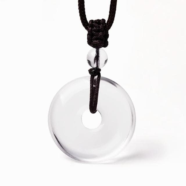 【Penny珮妮】巴西冰種白水晶平安扣直徑約2.4cm(母親節禮物 交換禮物 送女友 生日禮物 情人節 尾牙 新年)