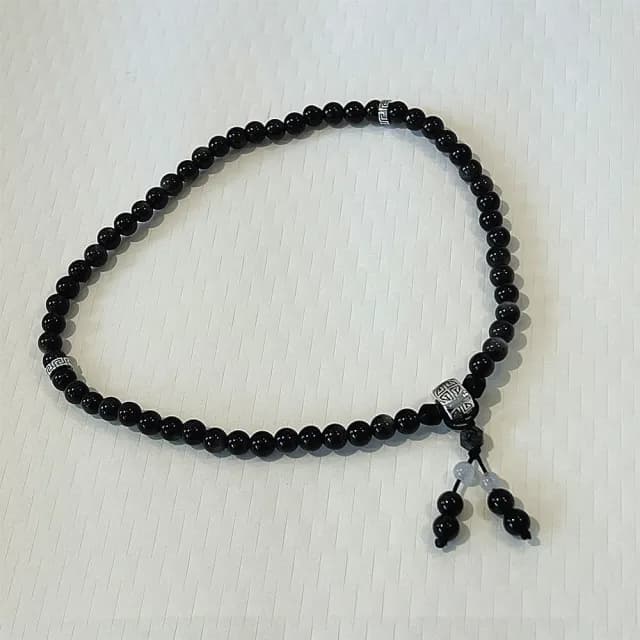 【Penny珮妮】原創銀曜石鷹眼石雙圈手鍊(母親節 交換禮物  生日禮 情人節 尾牙 新年 結婚)