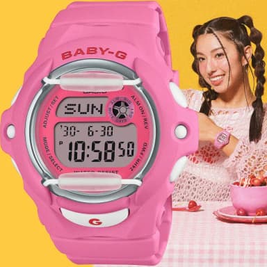 【CASIO 卡西歐】Baby-G 甜美櫻桃-粉 送禮 禮物 推薦(BG-169CH-4)