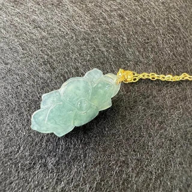 【KT DADA】翡翠項鍊 項鍊 項鍊女 翡翠 藍水晶 吊墜 玉石 女項鍊 生日禮物女生 開運 開運水晶