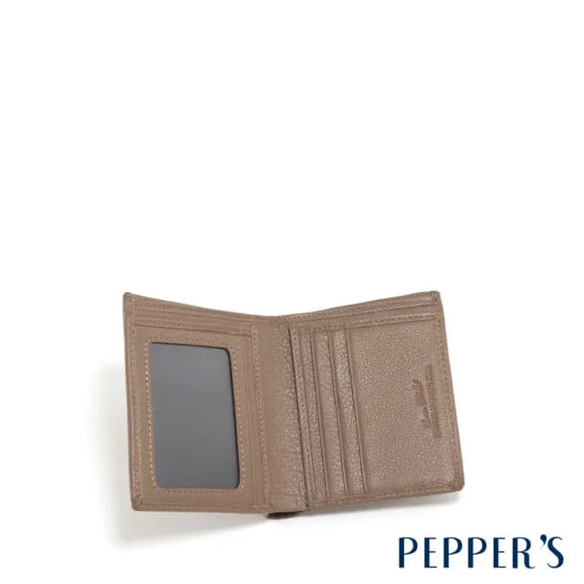 【PEPPER’S】父親節禮物 CUBE 牛皮對折薄短夾 - 摩卡棕/簡約黑(短夾 真皮包包  男夾 女夾 中性包 皮夾)