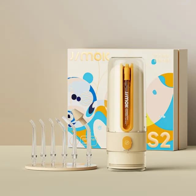 【JIMOK】S2 便攜沖牙器(電動牙刷/攜帶/旅行/出國/牙周/牙齦/蛀牙/全口清潔/盥洗/父親節/禮物)