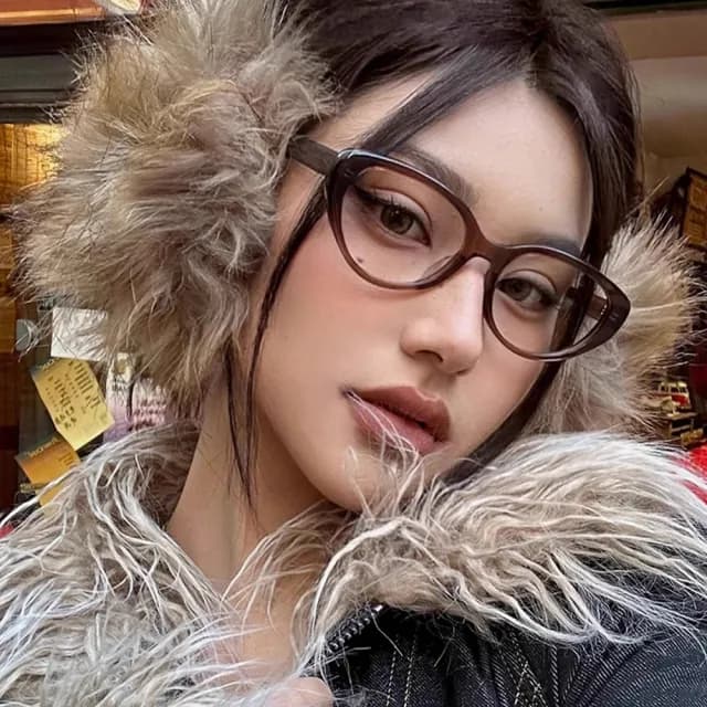 【KT DADA】情人節禮物 貓眼眼鏡 復古眼鏡 眼鏡女 鏡框 鏡架 眼鏡框 眼鏡架 tr90鏡框 素顏眼鏡 顯小臉 附眼