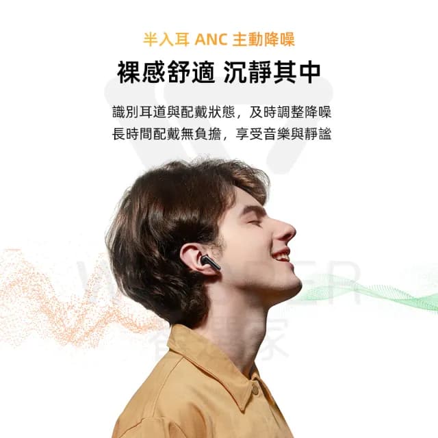 【QCY】AilyBuds Pro+ HT10 半入耳式降噪真無線藍牙耳機(舒適降噪 靜享天籟)