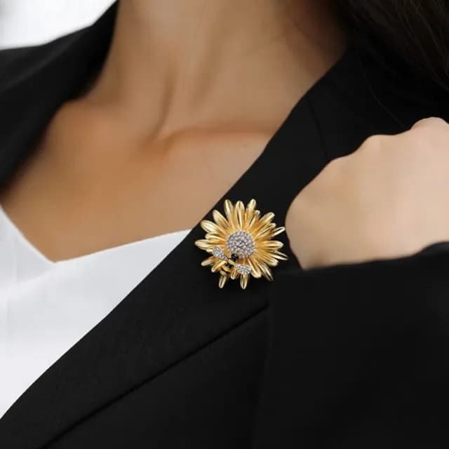 【Penny珮妮】創意金黃雛菊蜜蜂胸針別針(母親節禮物 送女友 交換禮物  生日禮 情人節 尾牙 新年 結婚)