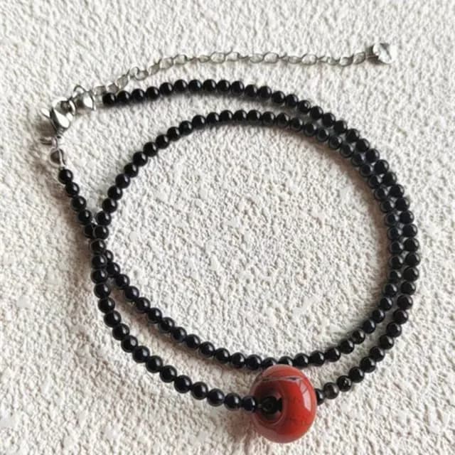 【Penny珮妮】黑瑪瑙玉石吊墜項鍊2款可選(母親節禮物 交換禮物 送女友 生日禮物 情人節 尾牙 新年 結婚)