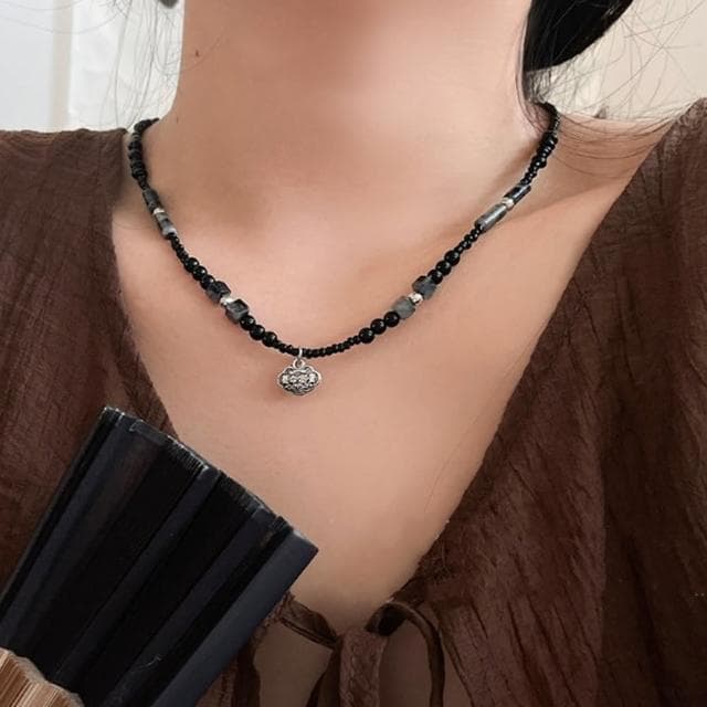 【Penny珮妮】長命富貴平安鎖吊墜項鍊毛衣鏈(母親節 生日禮物 交換禮物 送女友 尾牙 新年 結婚)