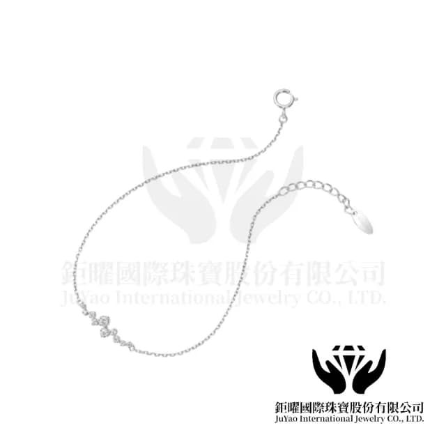 【鉅曜】IGI 50分 愛心鑽石項鍊 三色任選-送10分 鑽石手鍊 禮盒(培育鑽石 K金)