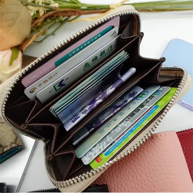 【MoonDy】雙11 零錢包 錢包 牛皮錢包 錢包 錢包女 錢包男 小錢包 零錢包男 拉鍊錢包