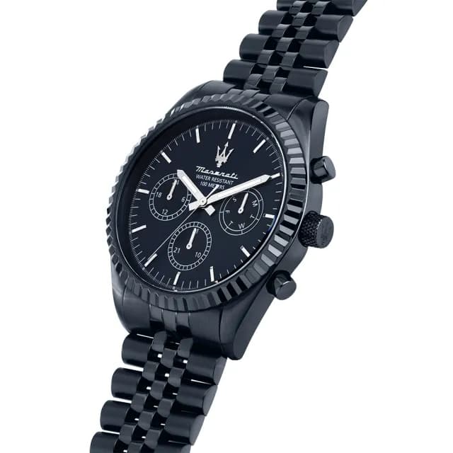 【MASERATI 瑪莎拉蒂】Competizione系列 紳男三眼手錶 送禮推薦43mm(R8873600011)