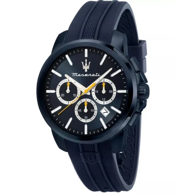 【MASERATI 瑪莎拉蒂】Competizione系列 紳男三眼手錶 週年慶送禮推薦43mm(R8871621044)