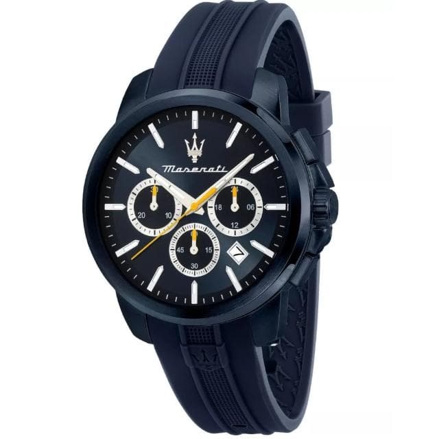 【MASERATI 瑪莎拉蒂】Competizione系列 紳男三眼手錶 週年慶送禮推薦43mm(R8871621044)