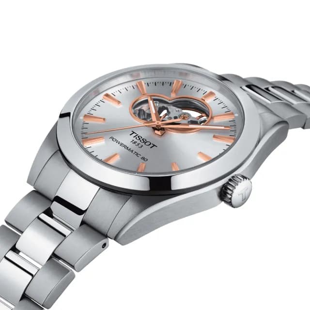 【TISSOT 天梭 官方授權】GENTLEMAN系列 開芯機械腕錶 畢業禮物 送禮 推薦(T1274071103101)