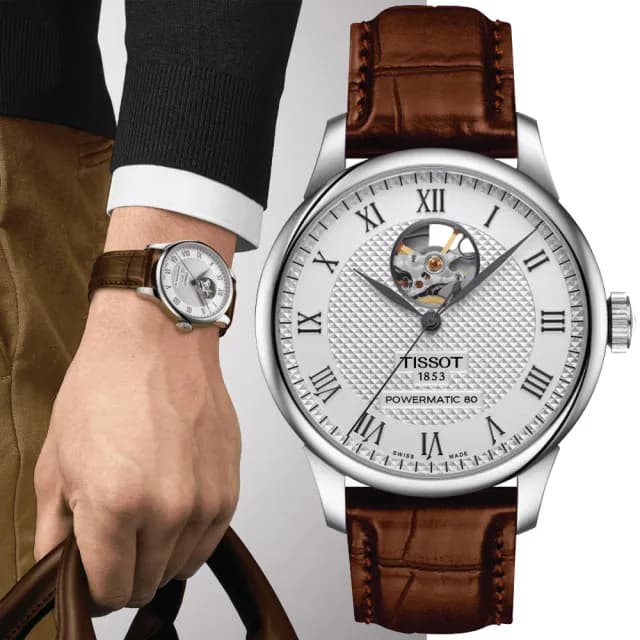 【TISSOT 天梭 官方授權】LE LOCLE 力洛克系列 機械腕錶 七夕 情人節 禮物 送禮 推薦(T0064071603301)