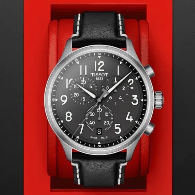 【TISSOT 天梭 官方授權】CHRONO XL 韻馳系列 三眼計時腕錶 七夕 情人節 禮物 送禮 推薦(T1166171606200)