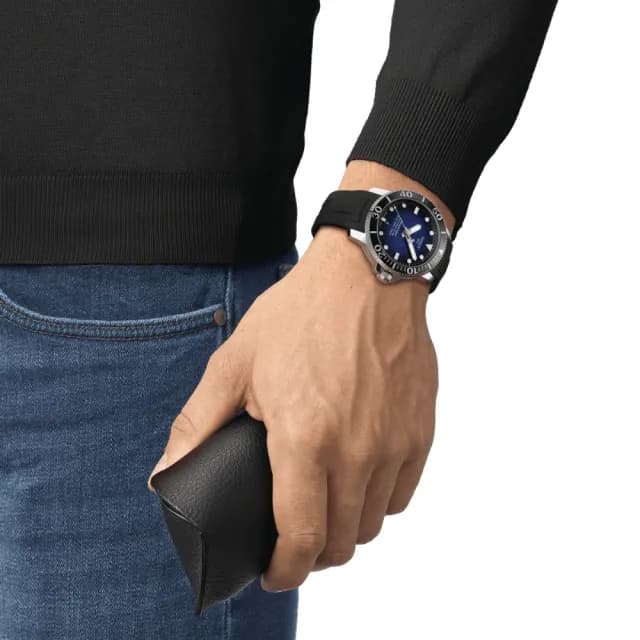 【TISSOT 天梭 官方授權】SEASTAR1000海星系列 潛水機械腕錶 父親節 禮物 送禮 推薦(T1204071704100)