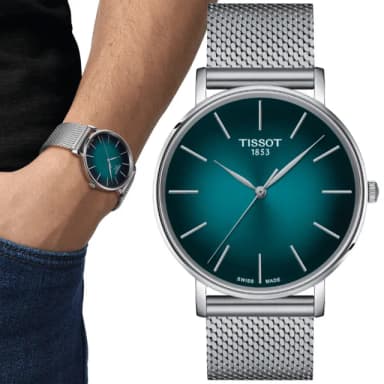 【TISSOT 天梭 官方授權】EVERYTIME GENT 經典時尚腕錶 母親節 禮物 推薦(T1434101109100)